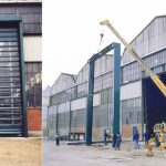 Максимус света: Скоростные ворота большого размера с прозрачным полотном в металлургической индустрии